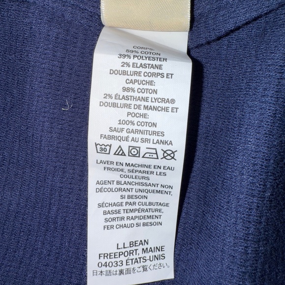 L.L. Bean | Women's Blue & Green plaid thermal hooded | Size M - Picture 8 of 8